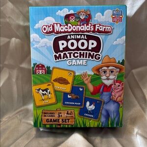 NEW in box Animal Poop Matching Game 😆